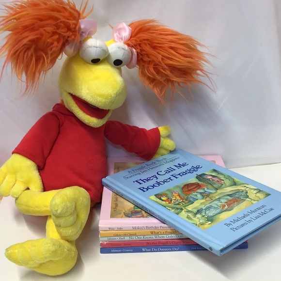 Nickelodeon Other - Red Fraggle & a bunch of Fraggle books vintage Fraggle Rock set collectible toys